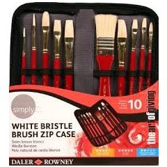 Daler Rowney ecsetkészletek cippzáras tartóban