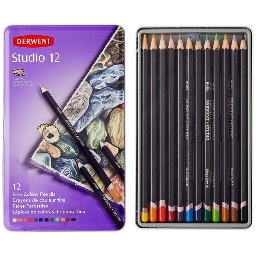 Derwent Studio kezdő színes ceruzakészlet  fémdobozos AKCIÓ amíg a készlet tart