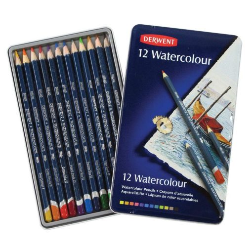 Derwent Watercolour akvarell ceruzakészlet fém dobozban