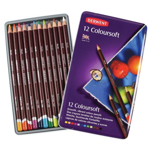 Derwent Coloursoft színes ceruzakészlet  fémdobozos 