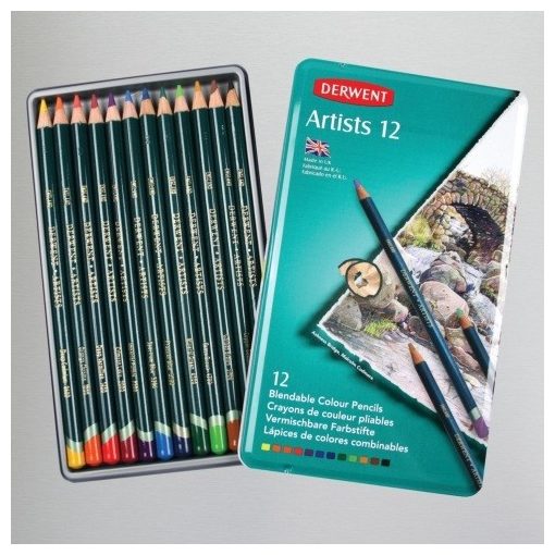 Derwent Artists művész színes ceruzakészlet fémdobozban 